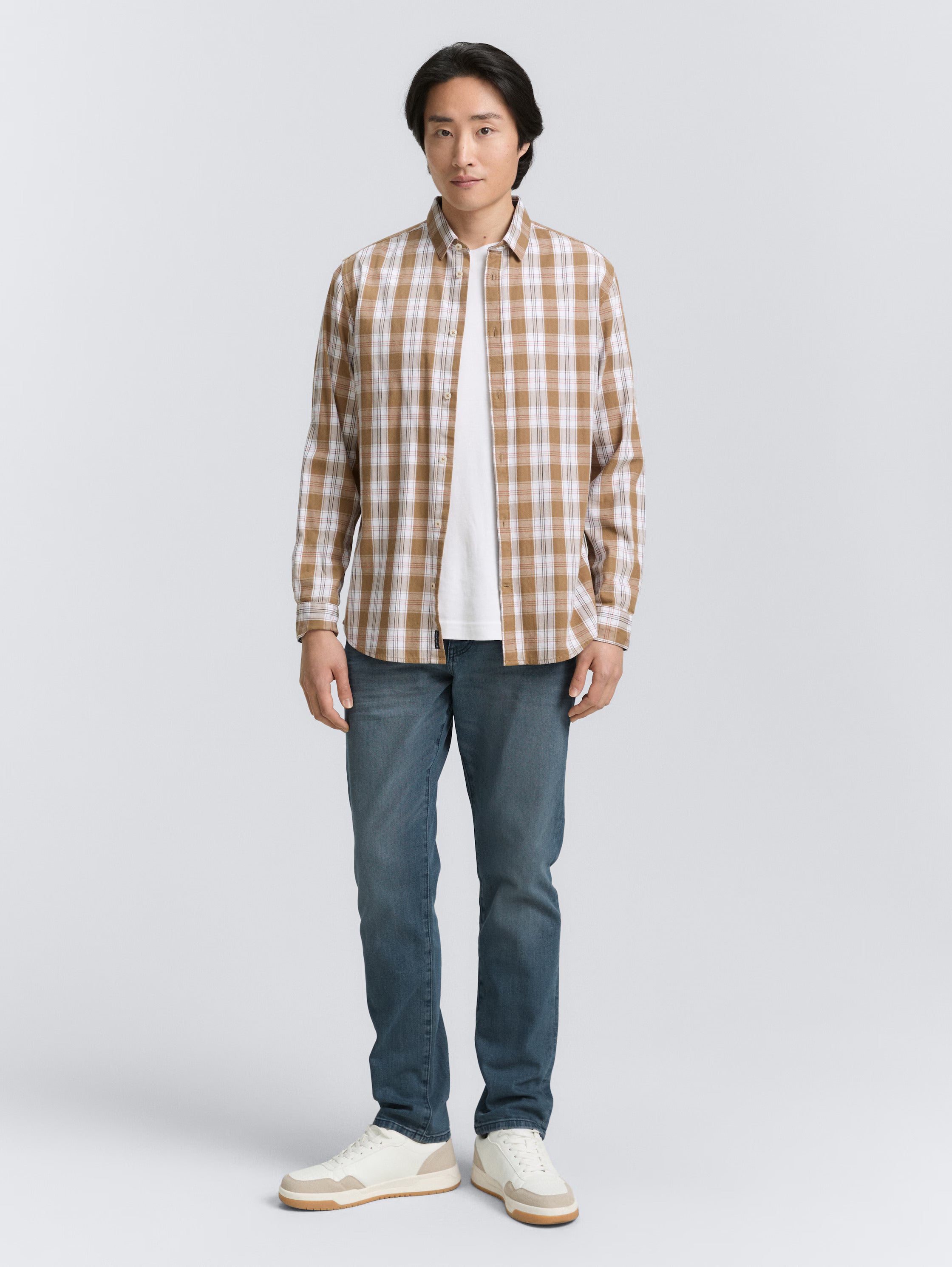 Męskie Spodnie Jeansowe Tom Tailor TTJOSH REGULAR mid stone blue grey denim 1048363 10162