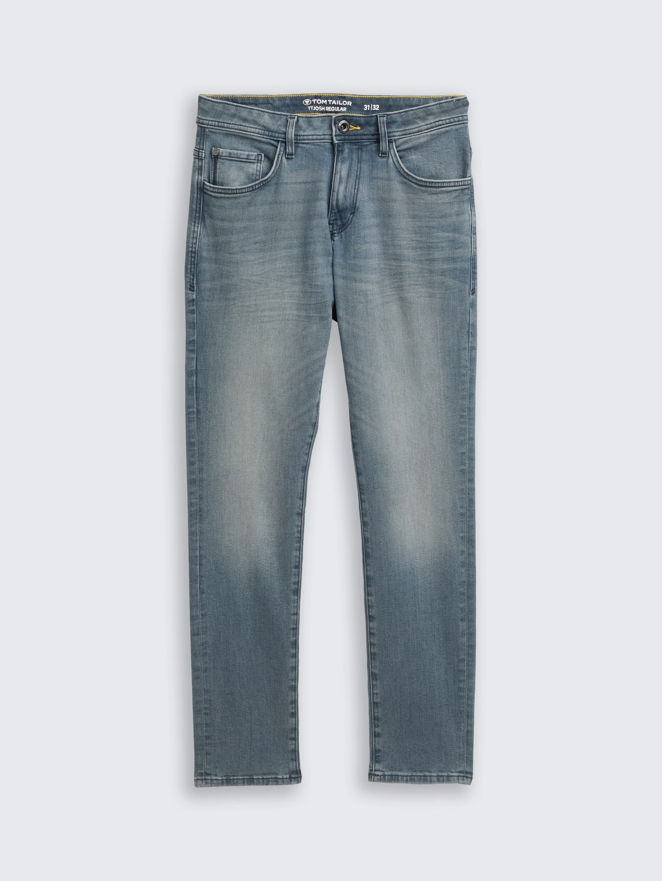 Męskie Spodnie Jeansowe Tom Tailor TTJOSH REGULAR mid stone blue grey denim 1048363 10162