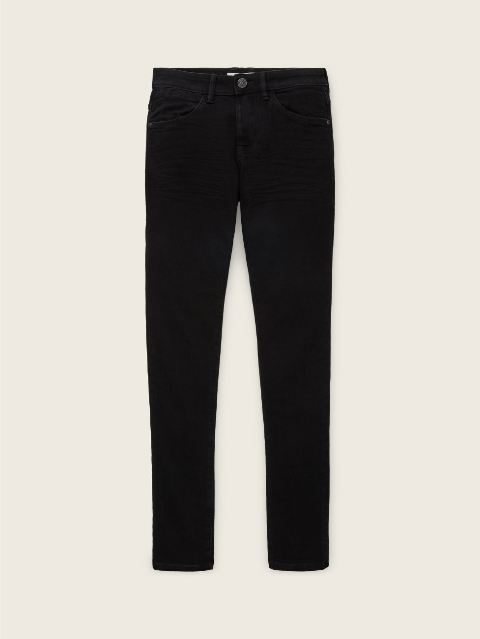 Męskie Spodnie Jeansowe Tom Tailor Troy Czarne Slim Fit 1021160 10270