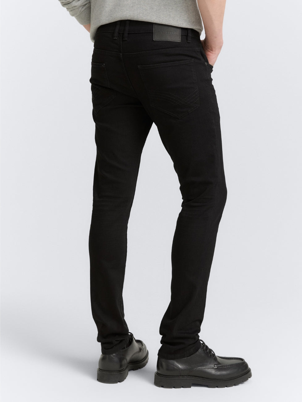 Męskie Spodnie Jeansowe Tom Tailor Troy Czarne Slim Fit 1021160 10270