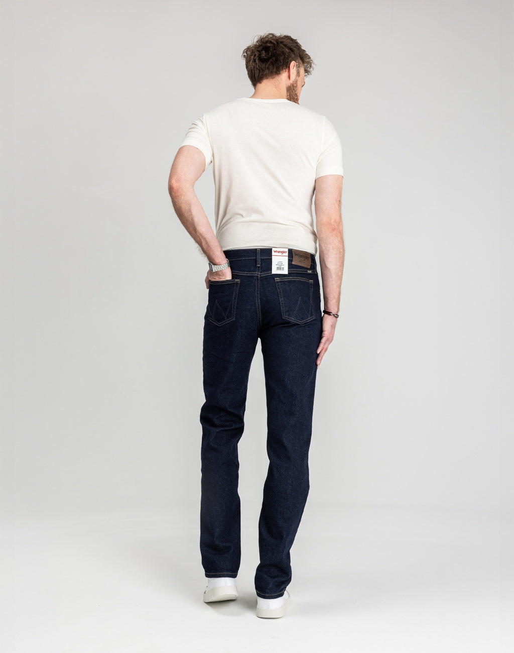 Męskie Spodnie Jeansowe Wrangler Regular Fit Rinse 112352894