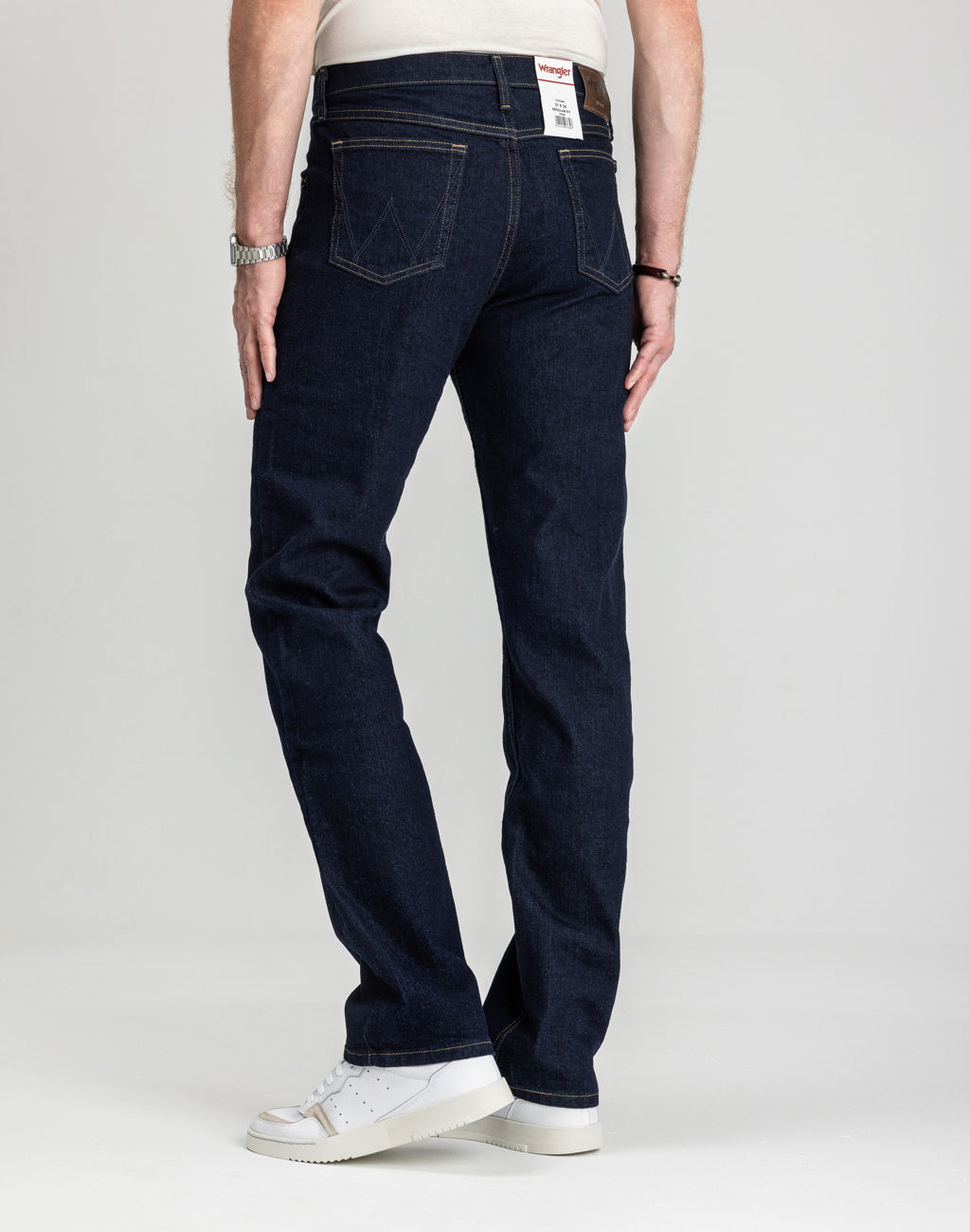 Męskie Spodnie Jeansowe Wrangler Regular Fit Rinse 112352894