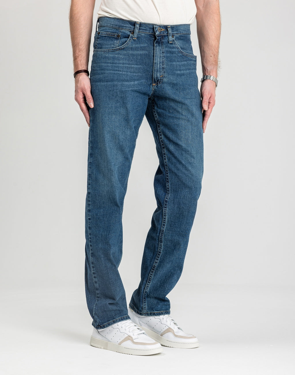 Męskie Spodnie Jeansowe Wrangler Relaxed Fit Knox 112352871
