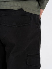 Męskie Spodnie Materiałowe Marcus Gerry Cargo 9098 Black 16-200135