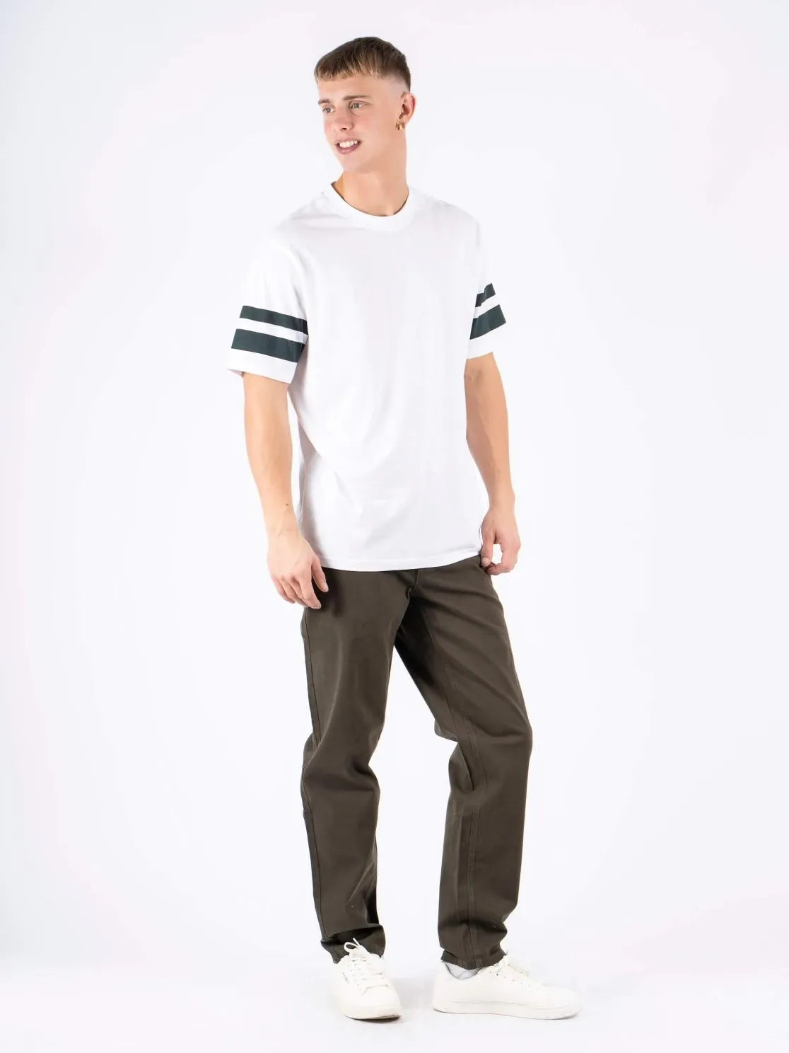 Męskie Spodnie Materiałowe Marcus Gerry Chino 5052 Olive Green 16-200126