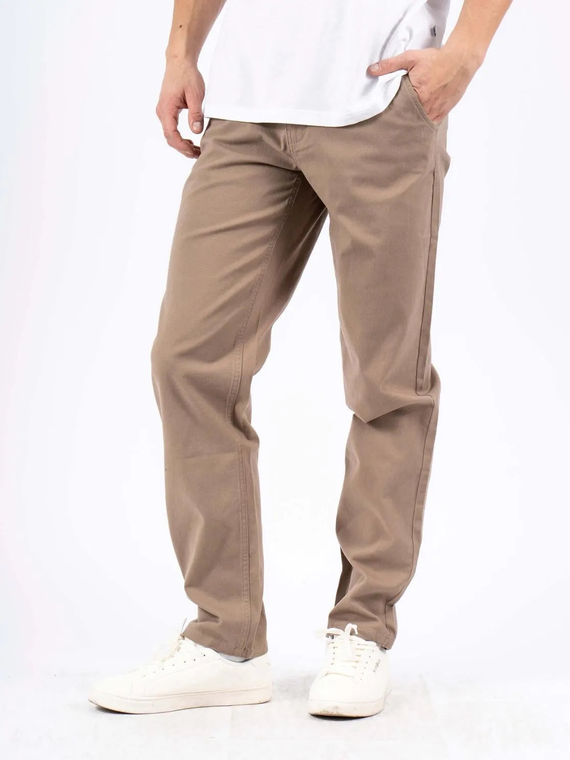 Męskie Spodnie Materiałowe Marcus Gerry Chino 6080 Golden Sand 16-200140