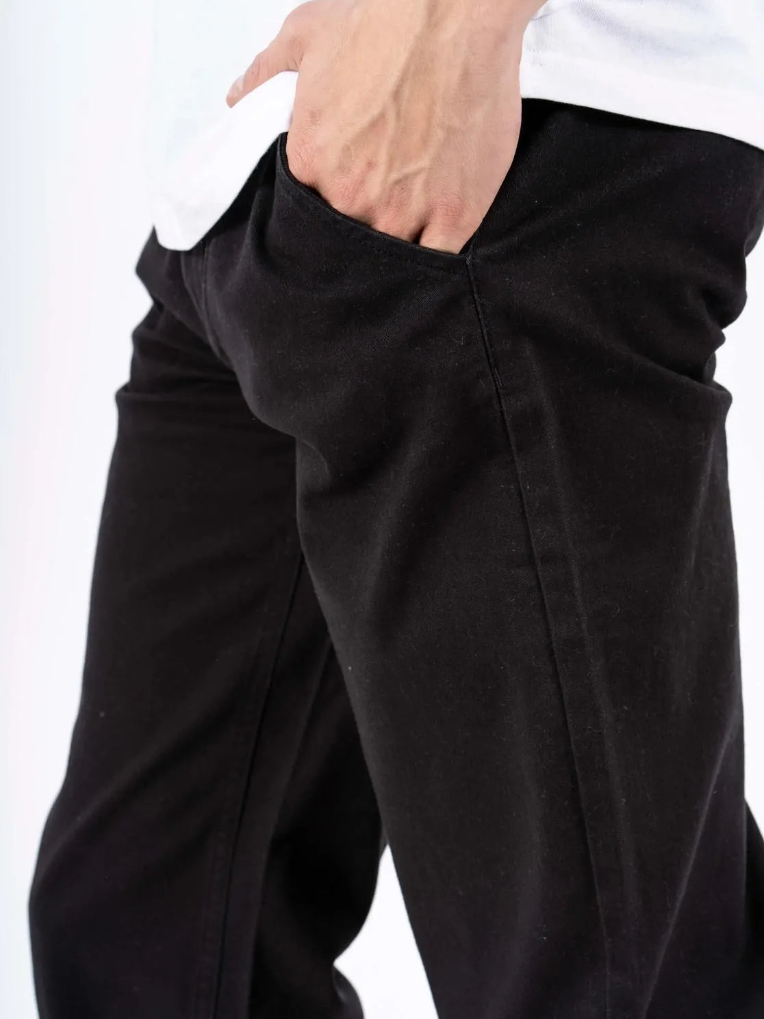 Męskie Spodnie Materiałowe Marcus Gerry Chino 9098 Black 16-200138