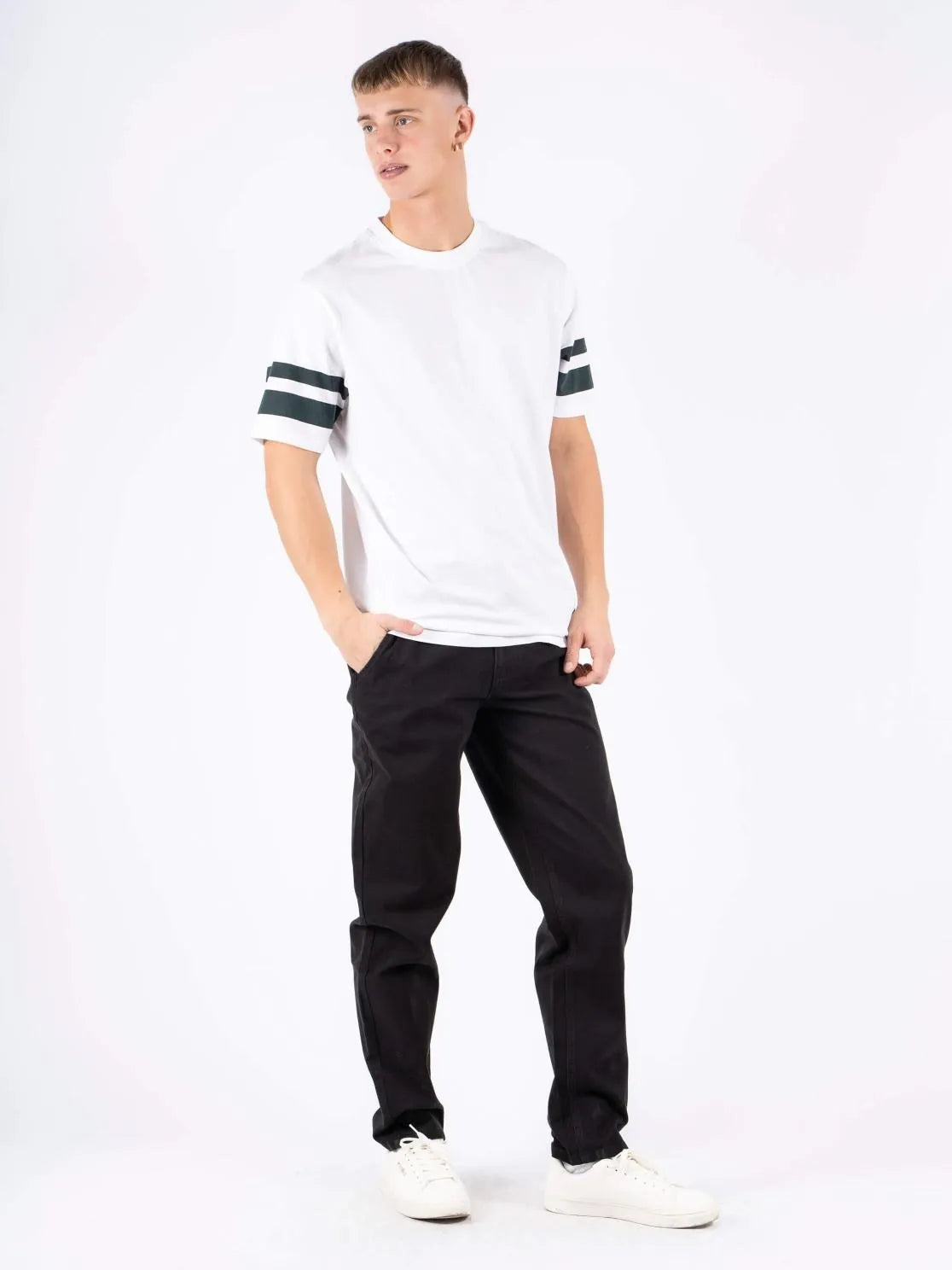 Męskie Spodnie Materiałowe Marcus Gerry Chino 9098 Black 16-200138