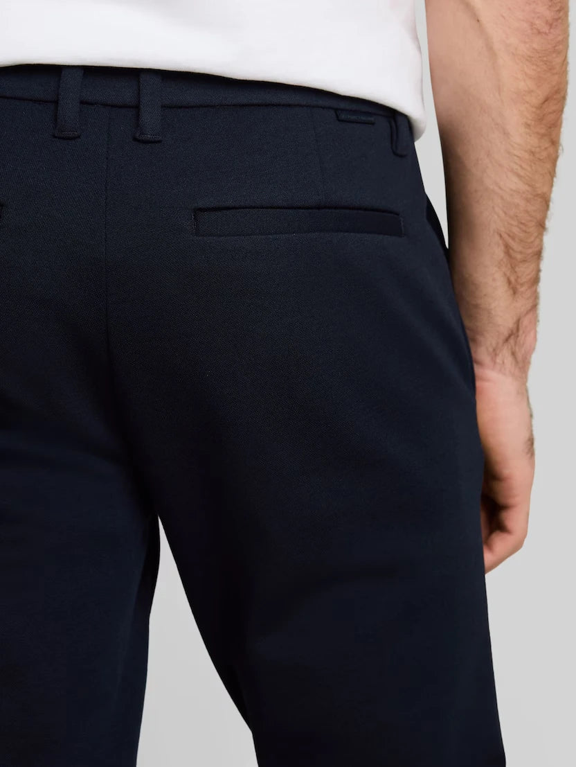 Męskie Spodnie Materiałowe Tom Tailor Jersey Slim Chino Sky Captain Blue 1044853 10668