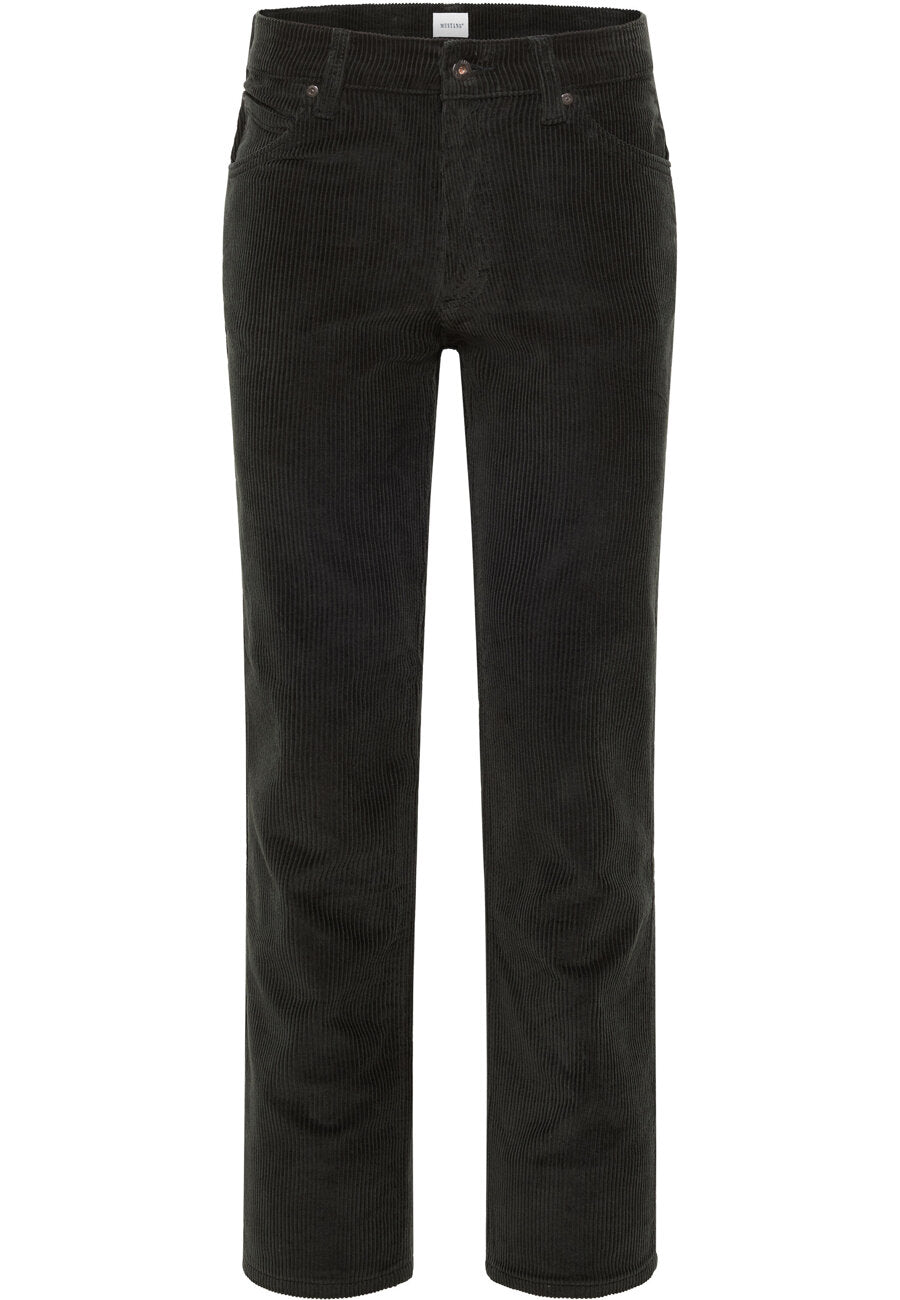 Męskie Spodnie Sztruksowe MUSTANG Tramper Straight S Pirate Black 1015533 4088