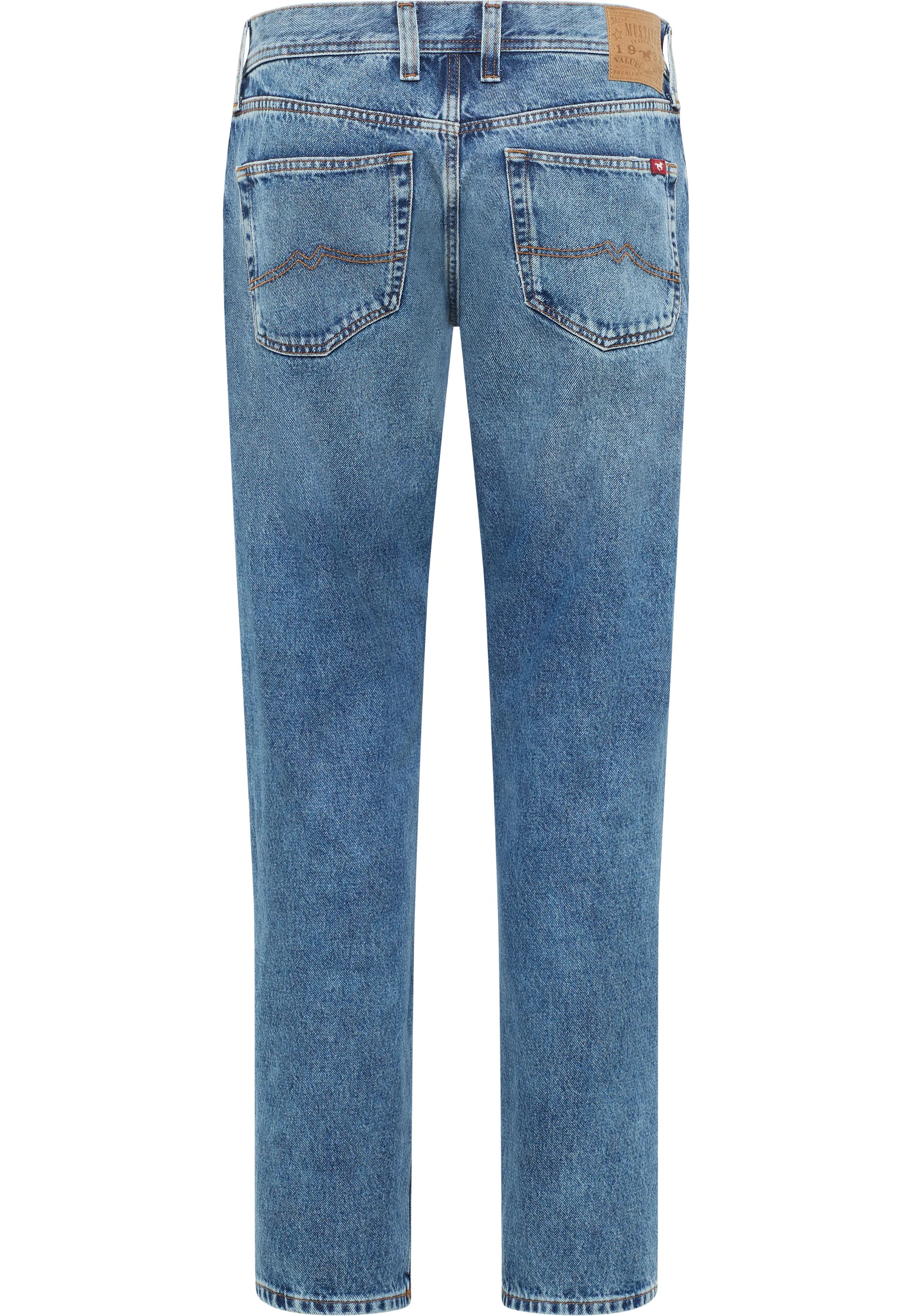 Męskie Spodnie jeansowe Mustang Style Denver Straight Denim Blue 1016443 5000 402