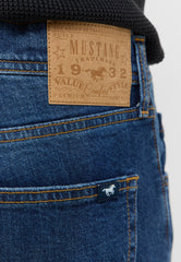 Męskie Spodnie Jeansowe Mustang Style Denver Straight Denim Blue 1016817 5000 883