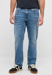 Męskie Spodnie Jeansowe Mustang Style Denver Straight Denim Blue 1017444 5000 583