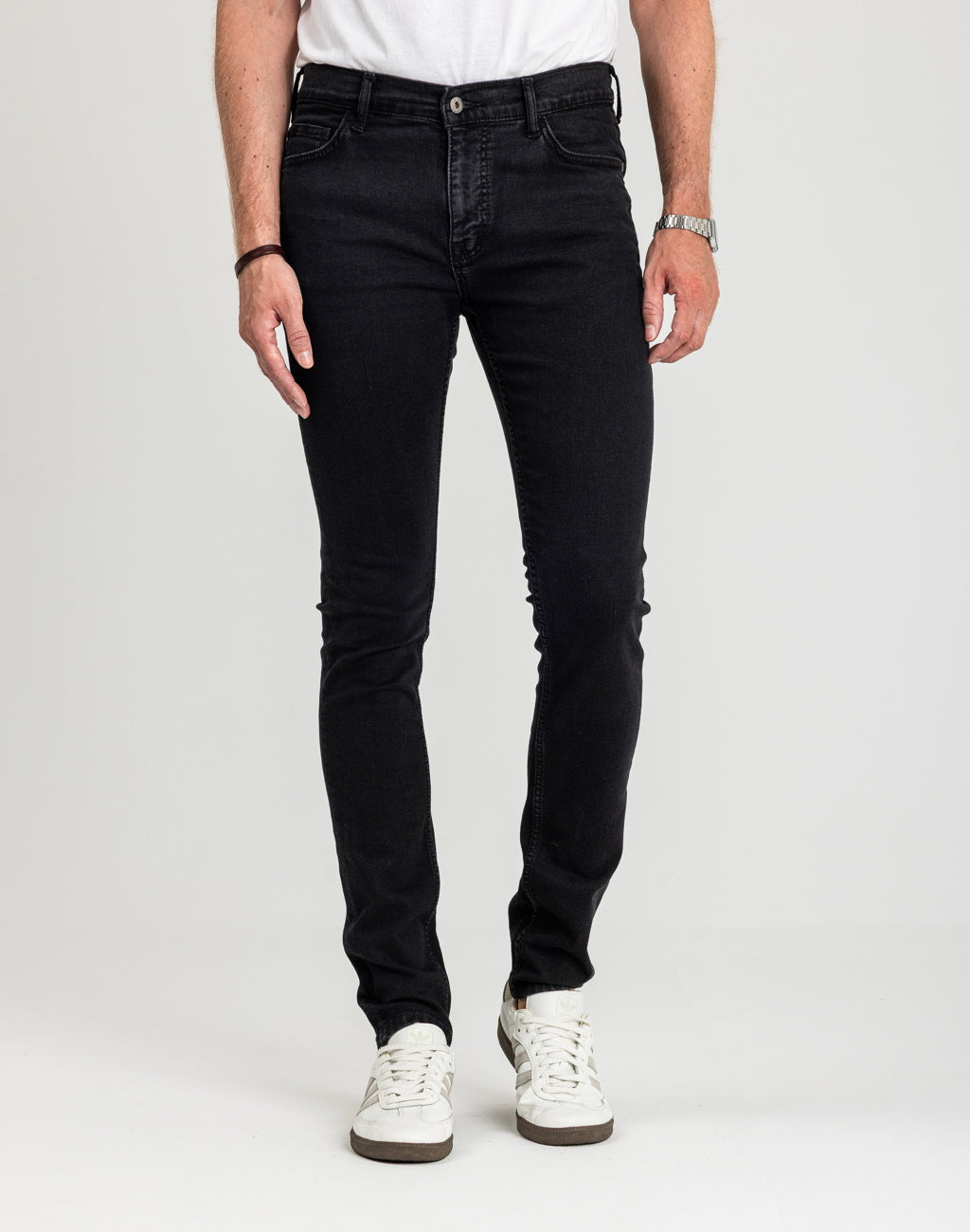 Męskie Spodnie jeansowe Mustang Style Frisco Skinny Denim Black 1018071 4000 940