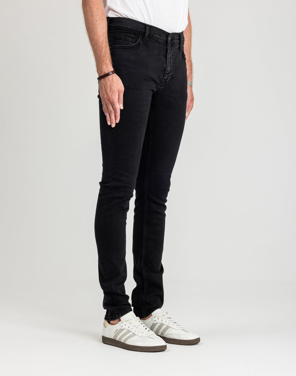 Męskie Spodnie jeansowe Mustang Style Frisco Skinny Denim Black 1018071 4000 940