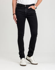Męskie Spodnie jeansowe Mustang Style Frisco Skinny Denim Black 1018071 4000 940