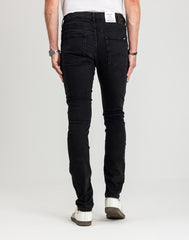 Męskie Spodnie jeansowe Mustang Style Frisco Skinny Denim Black 1018071 4000 940