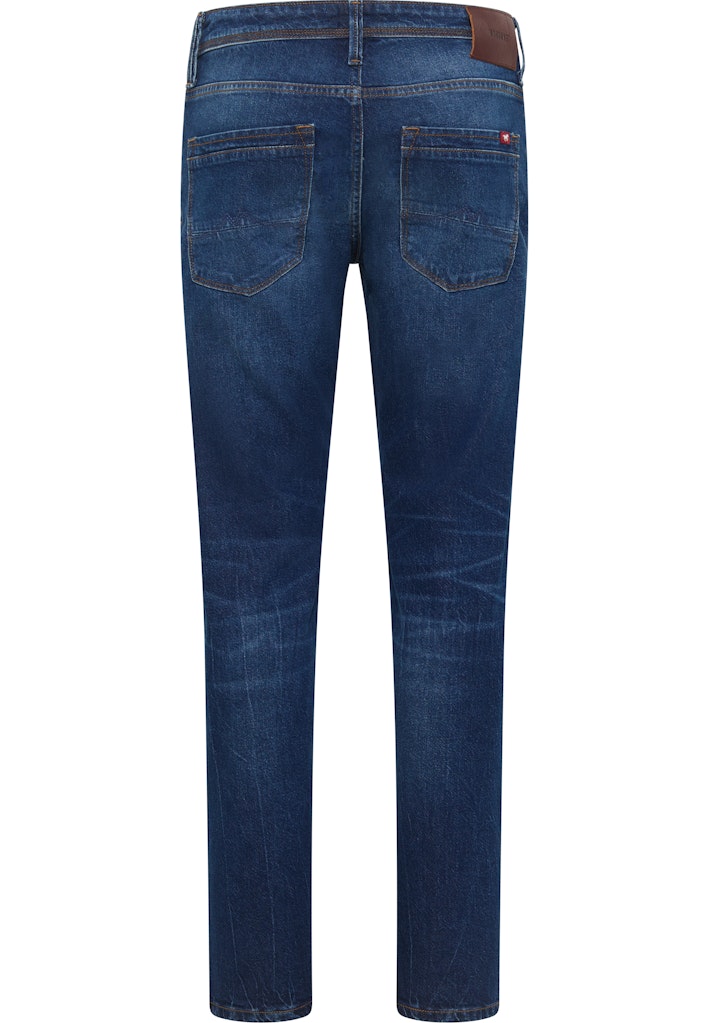 Męskie Spodnie jeansowe Mustang Style Michigan Straight Denim Blue 1015882 5000 983