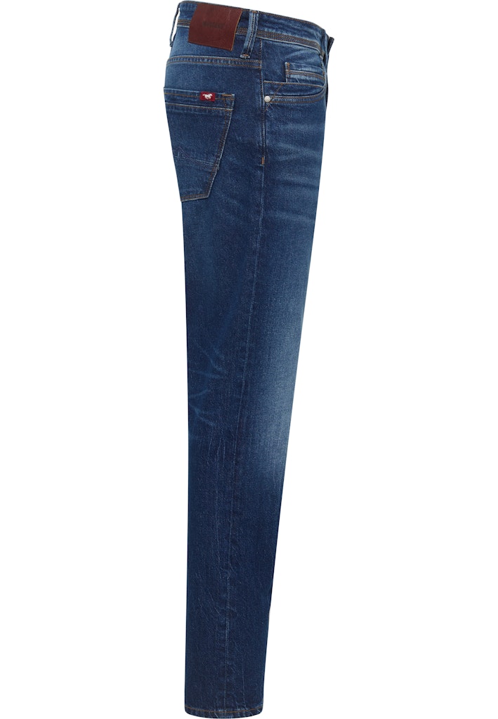 Męskie Spodnie jeansowe Mustang Style Michigan Straight Denim Blue 1015882 5000 983