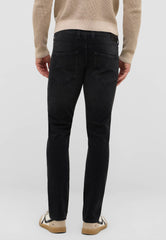 Męskie Spodnie jeansowe Mustang Style Oregon Slim Denim Black 1016798 4000 803