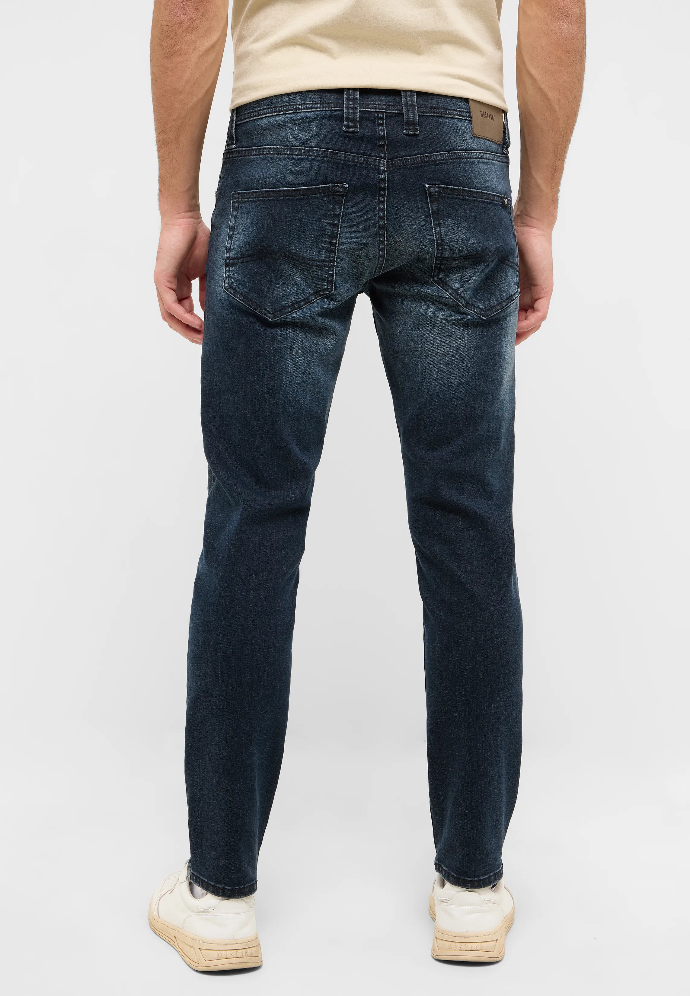 Męskie Spodnie jeansowe Mustang Style Oregon Slim Denim Blue 1016428 5000 783