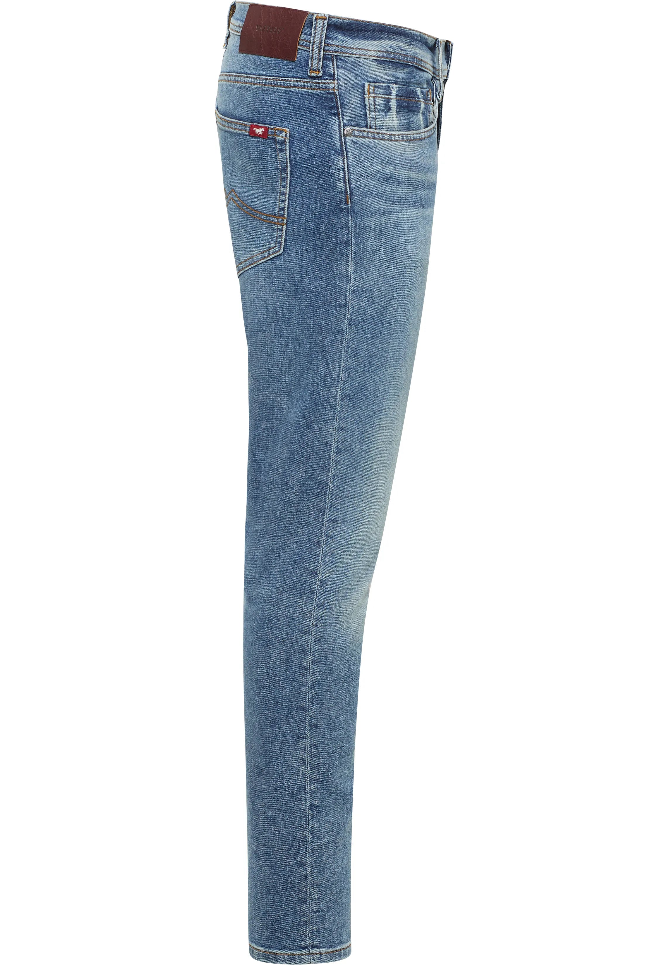 Męskie Spodnie Jeansowe Mustang Style Oregon Slim Denim Blue 1016429 5000 683