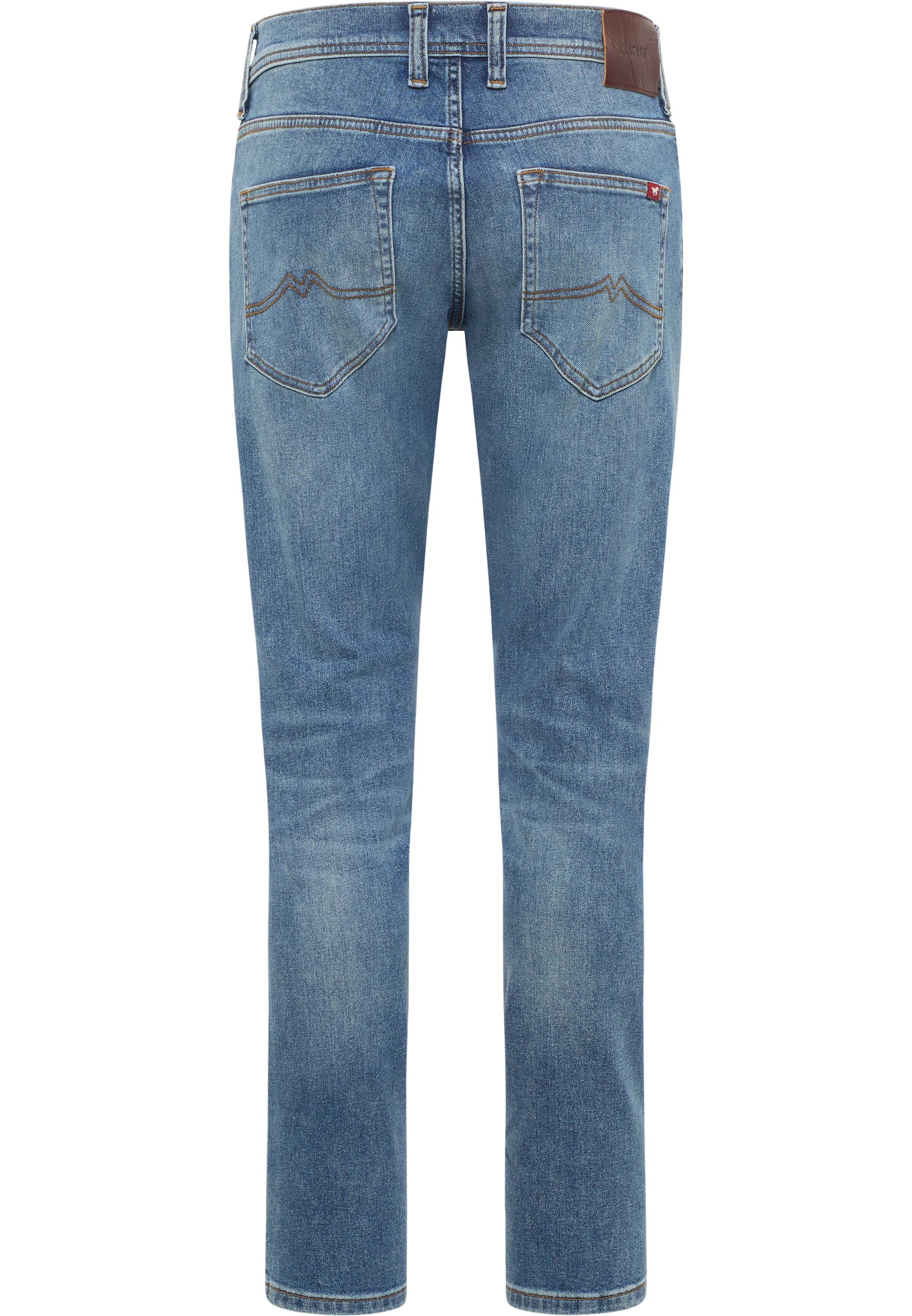 Męskie Spodnie Jeansowe Mustang Style Oregon Slim Denim Blue 1016429 5000 683