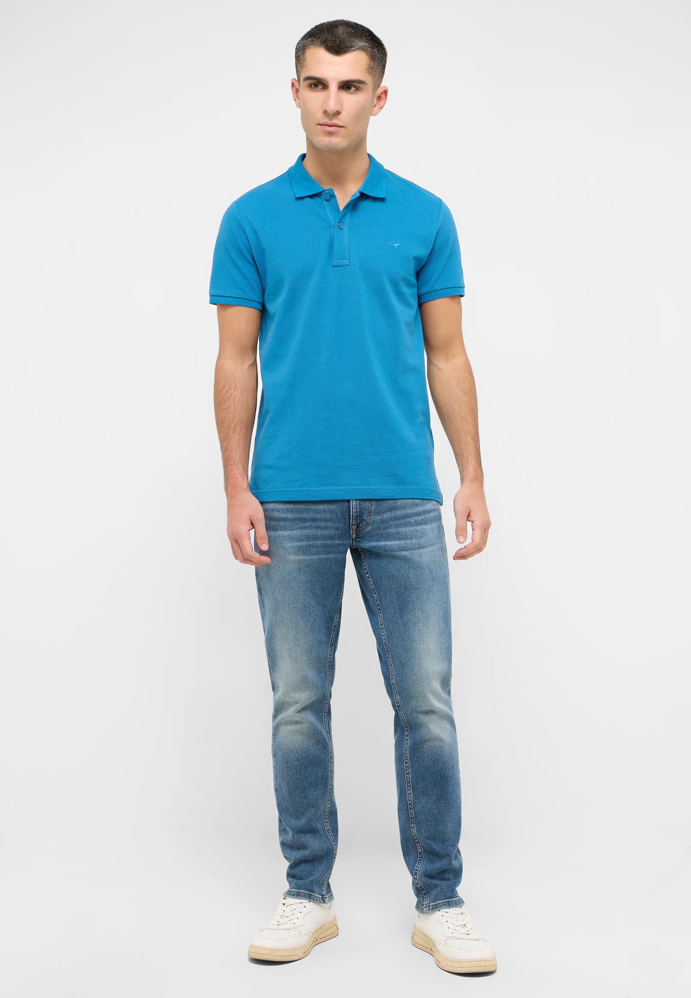 Męskie Spodnie Jeansowe Mustang Style Oregon Slim Denim Blue 1016429 5000 683
