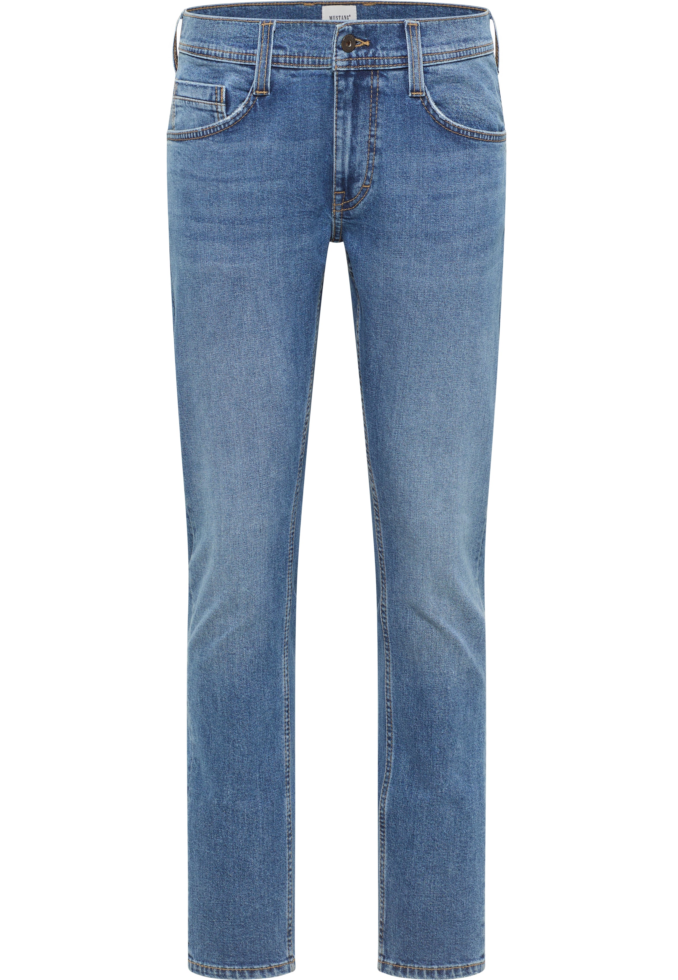 Męskie Spodnie Jeansowe Mustang Style Oregon Slim Denim Blue 1016799 5000 402