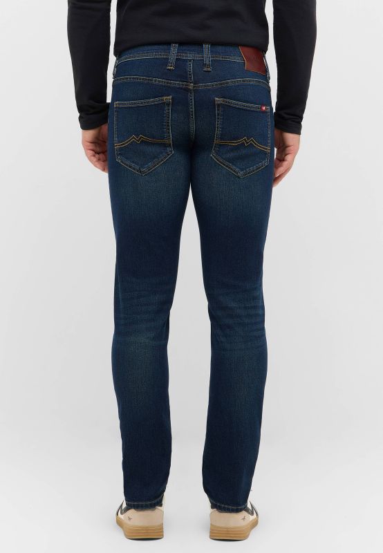 Męskie Spodnie Jeansowe Mustang Style Oregon Slim Denim Blue 1016802 5000 903
