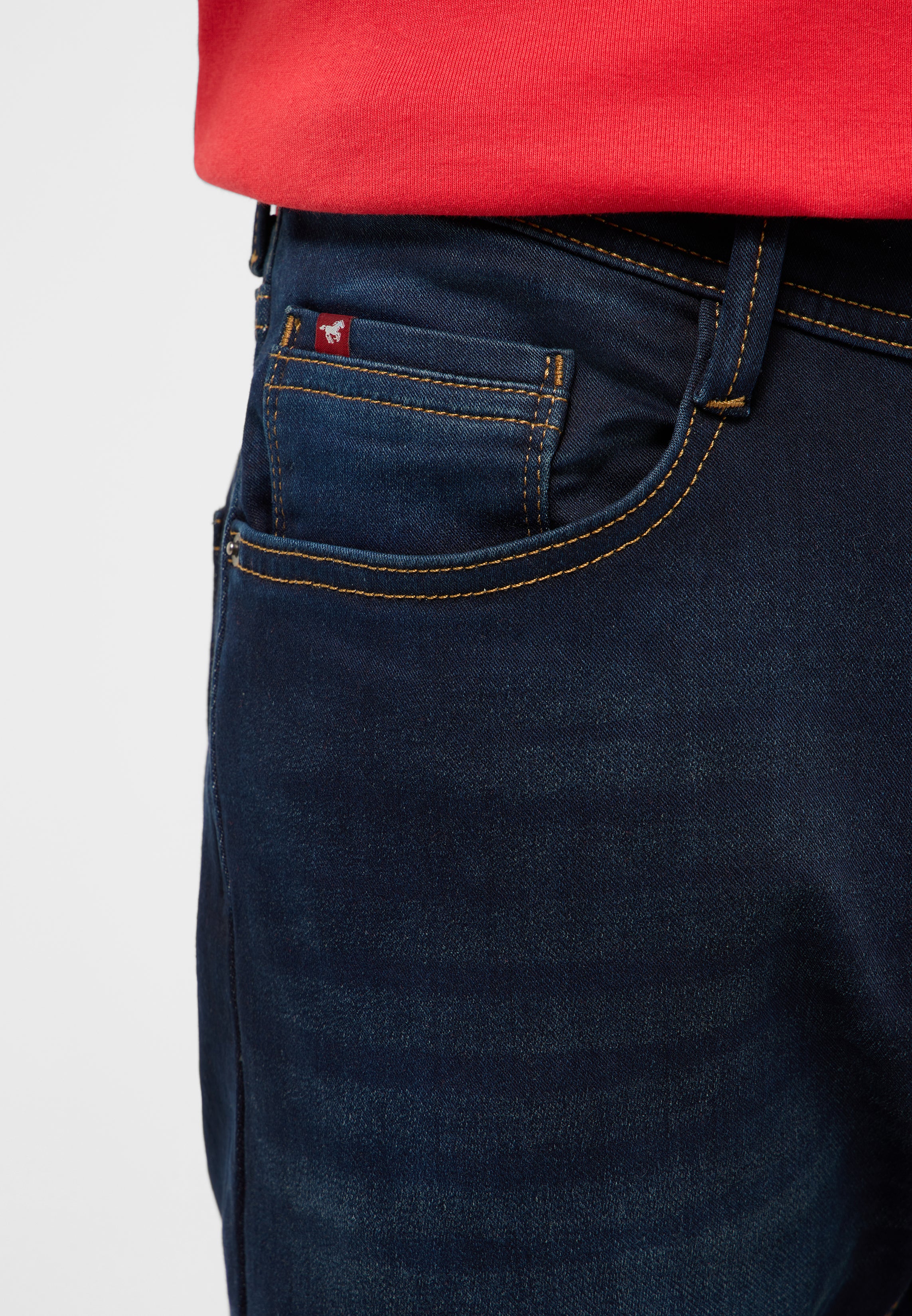 Męskie Spodnie Jeansowe Mustang Style Oregon Slim K Denim Blue 1016805 5000 942