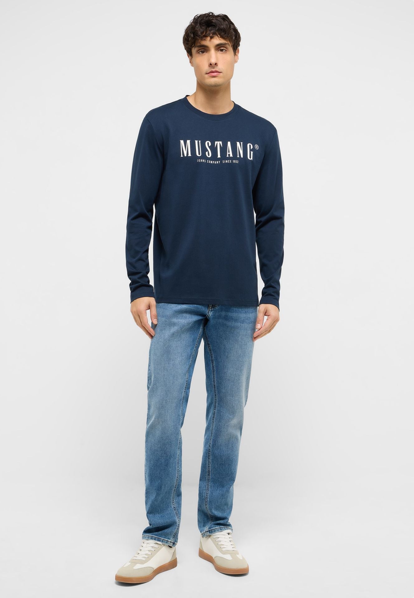 Męskie Spodnie Jeansowe Mustang Style Oregon Slim K Denim Blue 1017431 5000 582