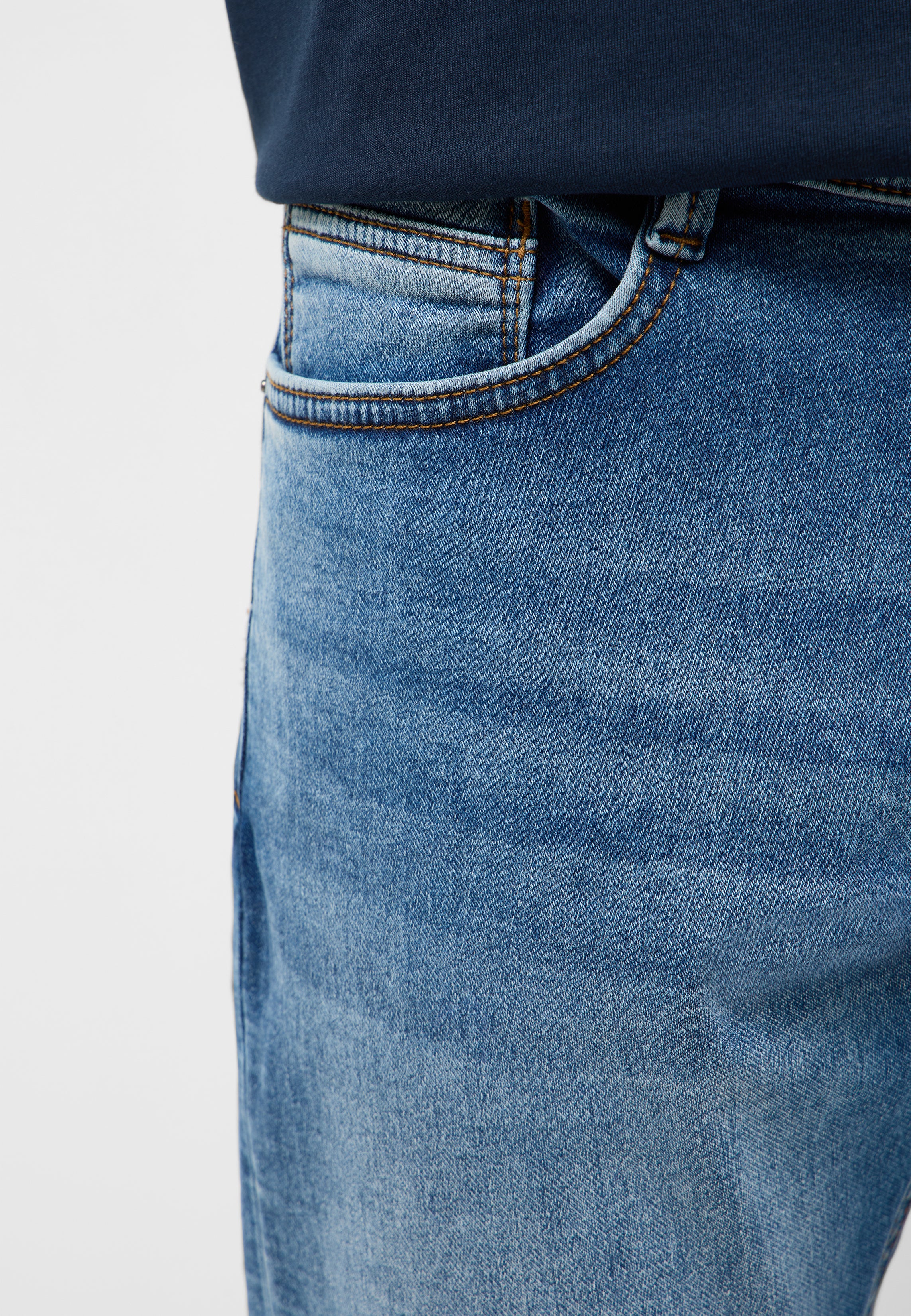 Męskie Spodnie Jeansowe Mustang Style Oregon Slim K Denim Blue 1017431 5000 582