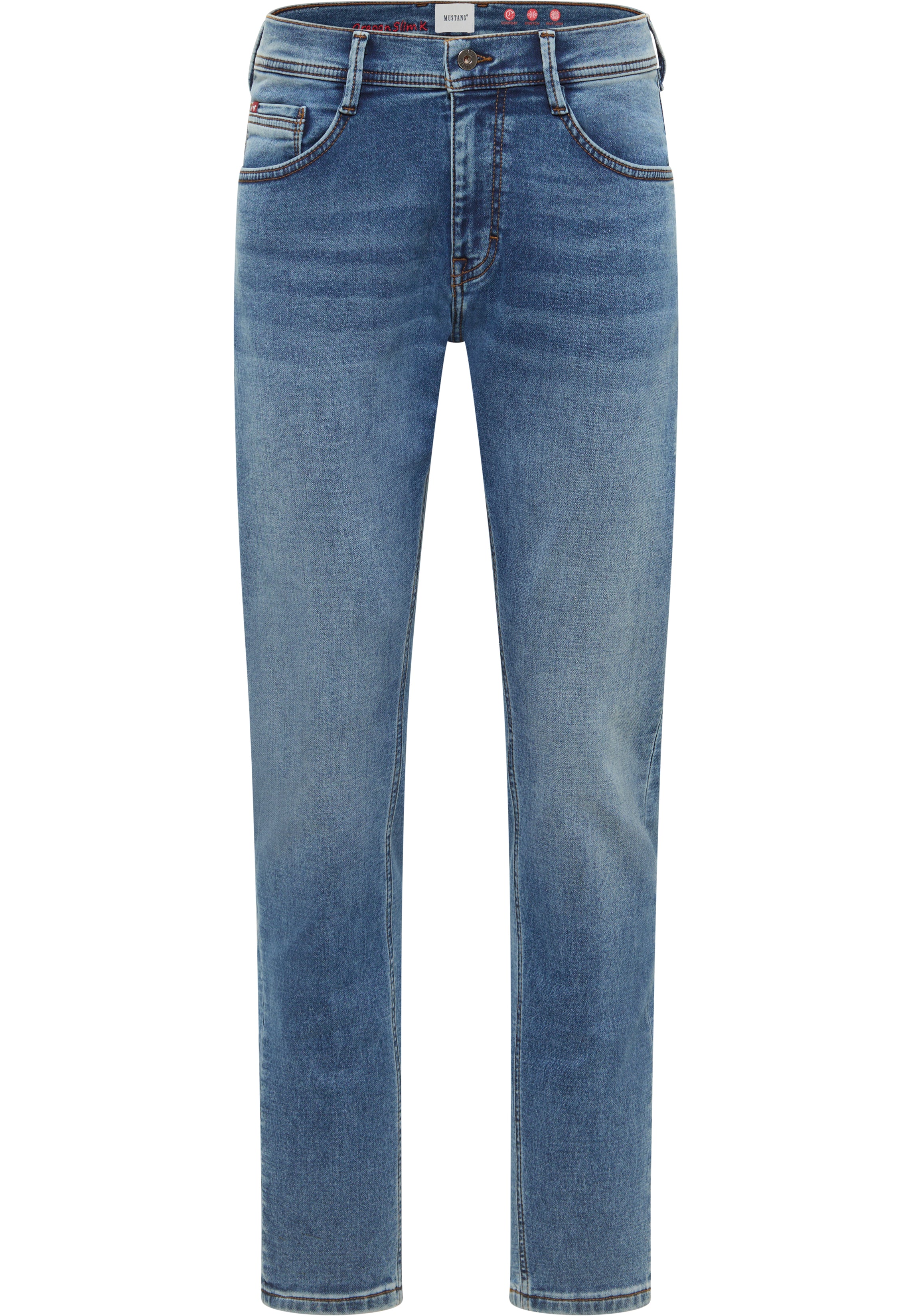 Męskie Spodnie Jeansowe Mustang Style Oregon Slim K Denim Blue 1017431 5000 582