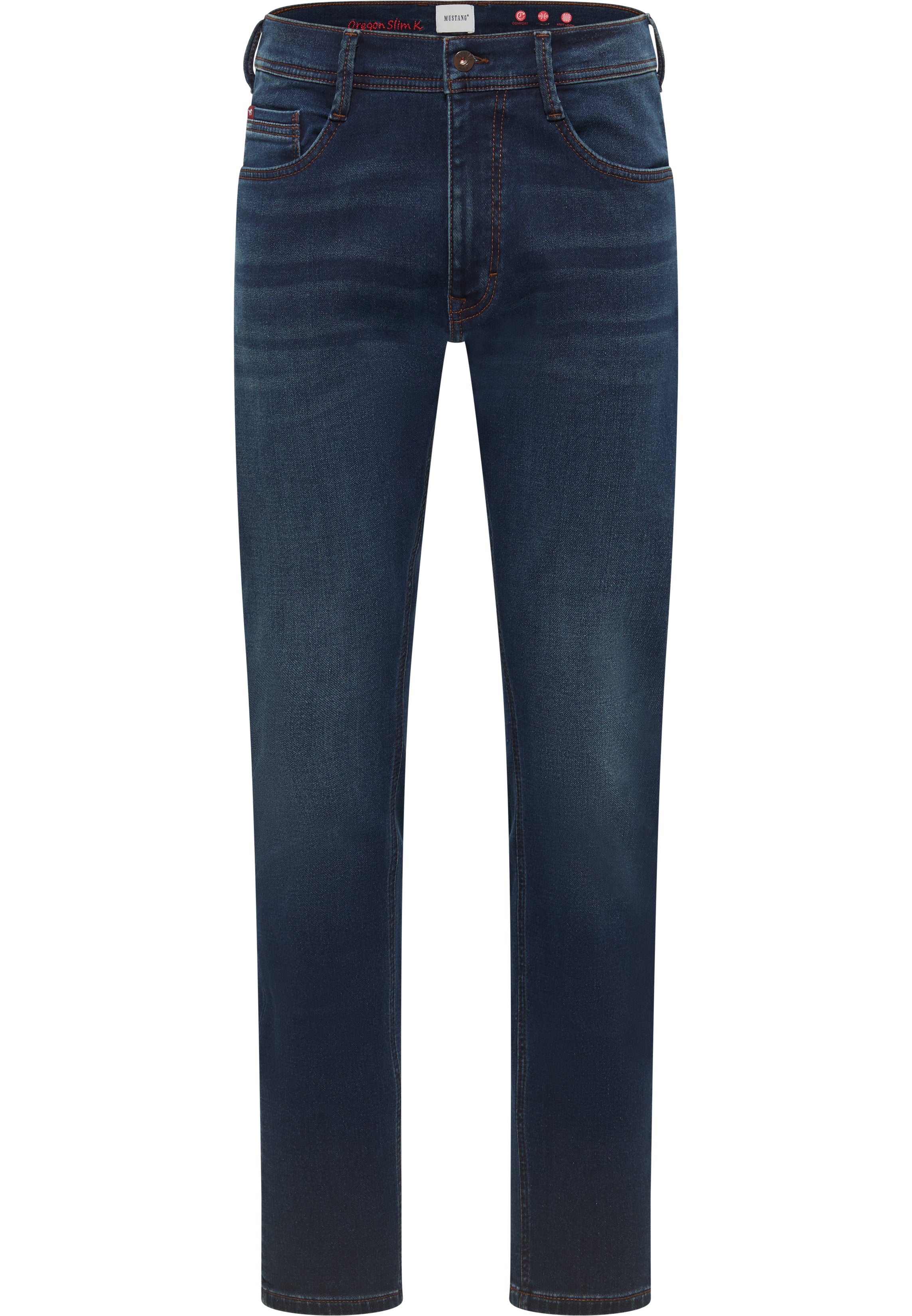 Męskie Spodnie Jeansowe Mustang Style Oregon Slim K Denim Blue 1017431 5000 803
