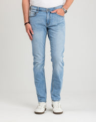Męskie Spodnie jeansowe Mustang Style Oregon Tapered Denim Blue 1018072 5000 401