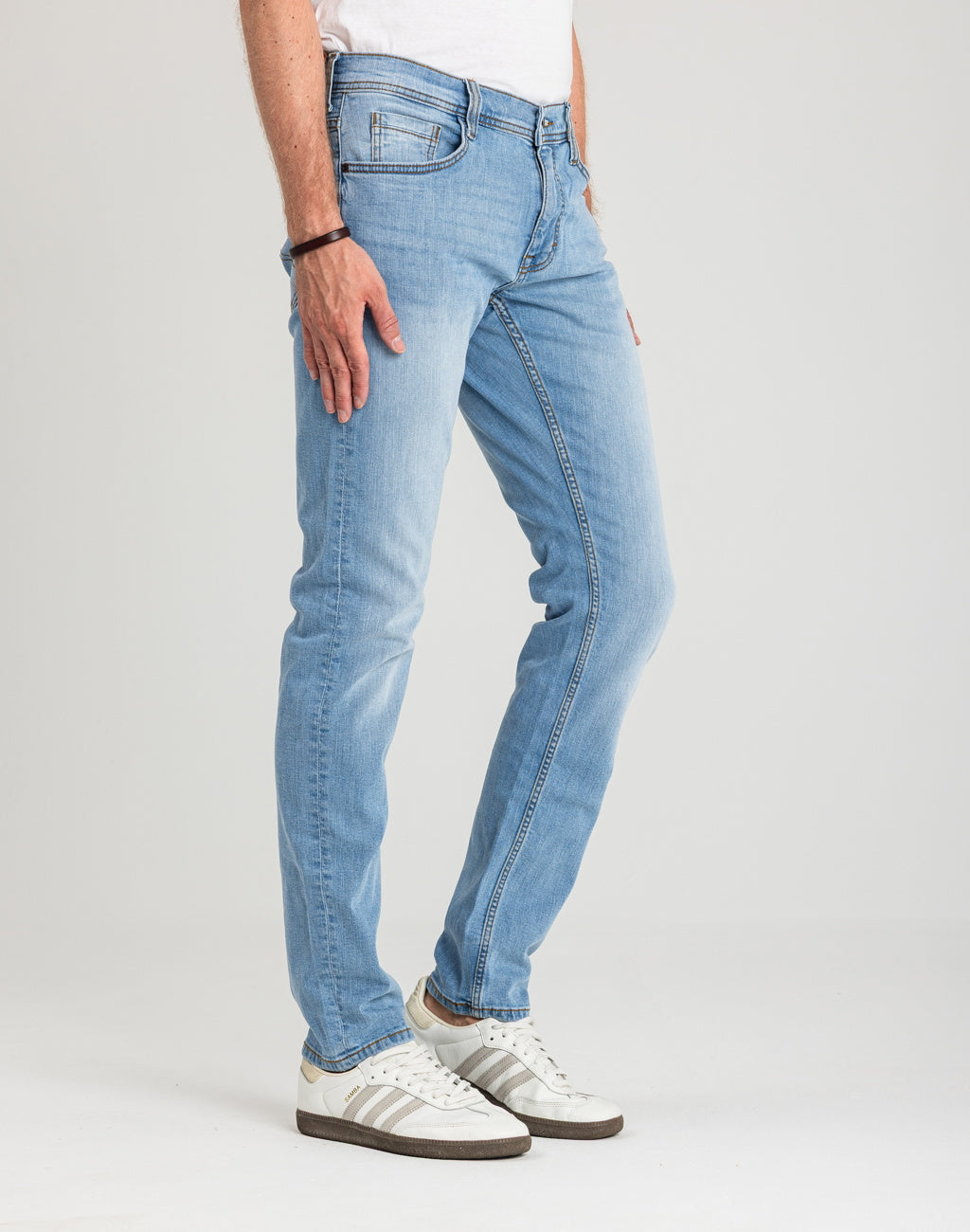 Męskie Spodnie jeansowe Mustang Style Oregon Tapered Denim Blue 1018072 5000 401