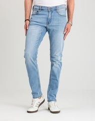 Męskie Spodnie jeansowe Mustang Style Oregon Tapered Denim Blue 1018072 5000 401
