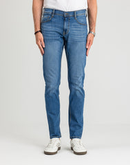 Męskie Spodnie jeansowe Mustang Style Oregon Tapered Denim Blue 1018072 5000 623
