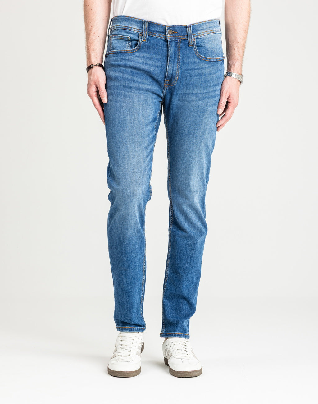 Męskie Spodnie Jeansowe Mustang Style Orlando Slim Denim Blue 1016625 5000 682