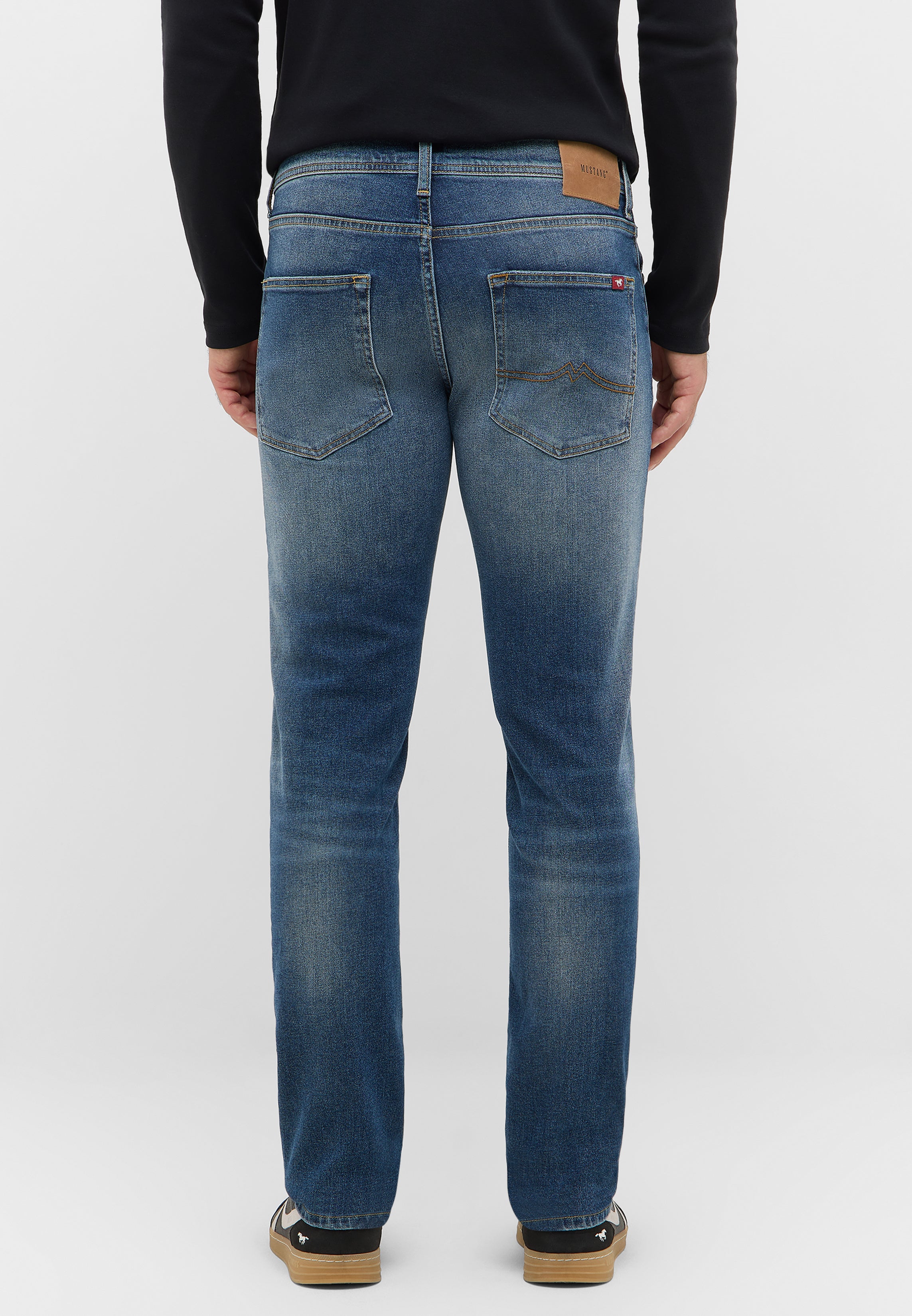 Męskie Spodnie Jeansowe Mustang Style Orlando Slim Denim Blue 1016797 5000 434