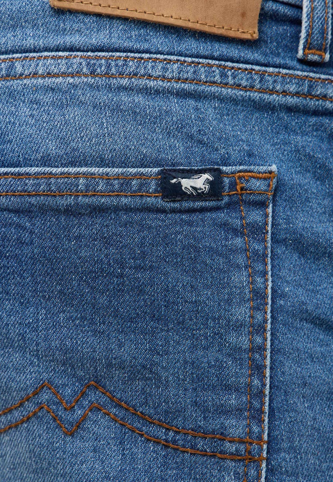 Męskie Spodnie Jeansowe Mustang Style Orlando Slim Denim Blue 1017429 5000 723