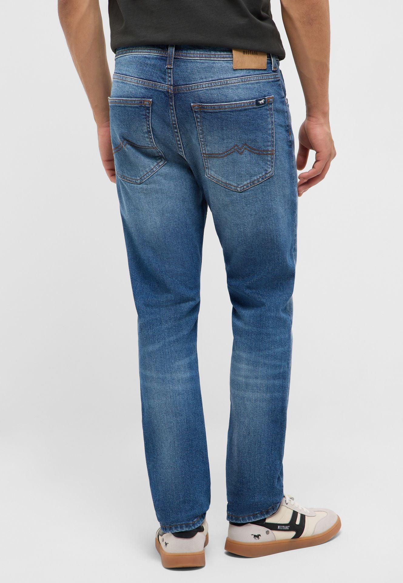 Męskie Spodnie Jeansowe Mustang Style Orlando Slim Denim Blue 1017429 5000 723