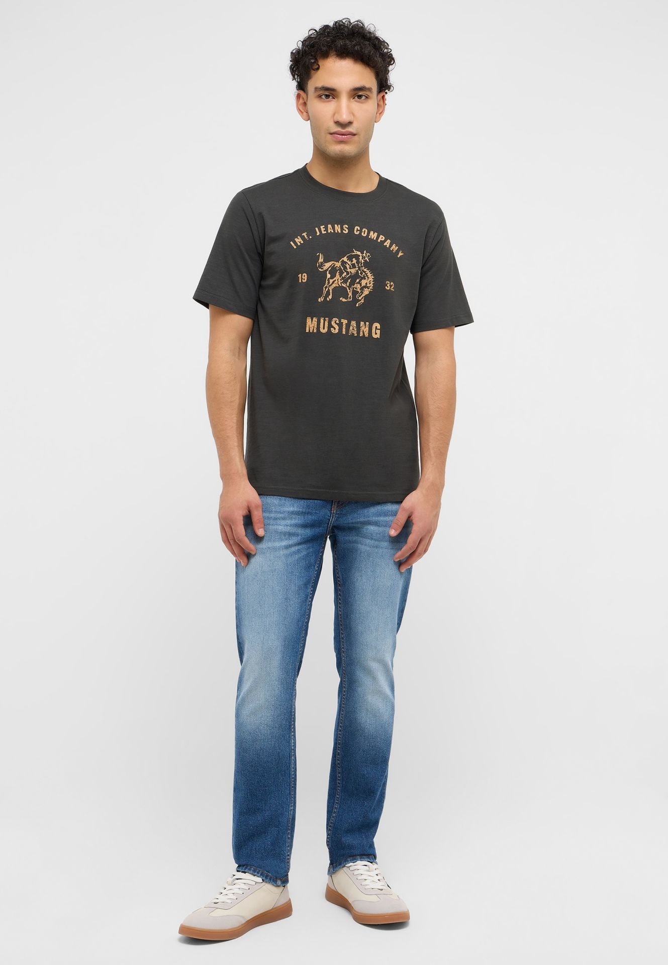 Męskie Spodnie Jeansowe Mustang Style Orlando Slim Denim Blue 1017429 5000 723