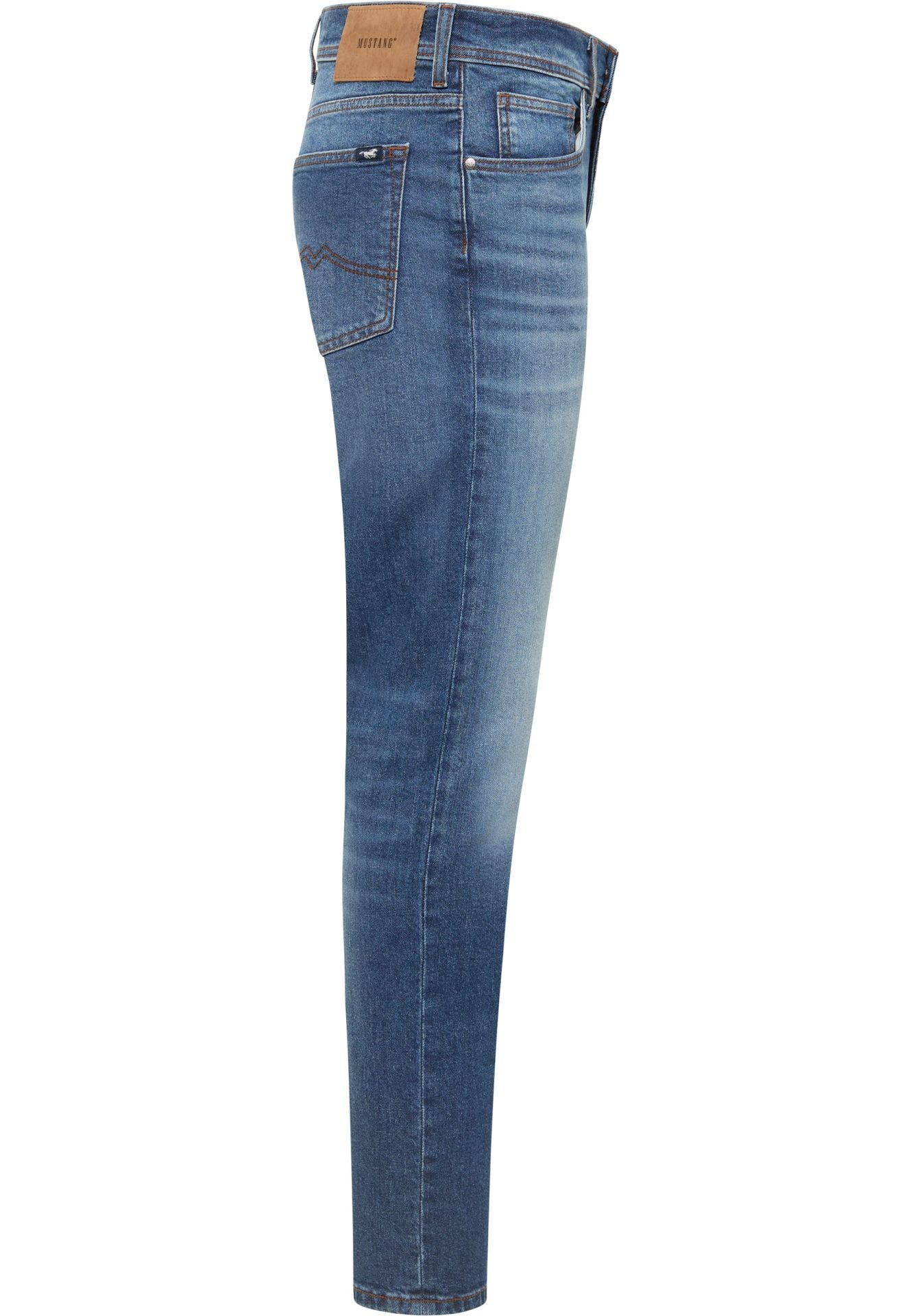 Męskie Spodnie Jeansowe Mustang Style Orlando Slim Denim Blue 1017429 5000 723