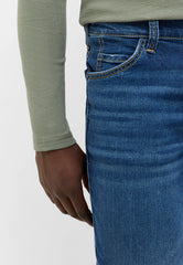 Męskie Spodnie Jeansowe Mustang Style Tramper Straight Denim Blue 1016812 5000 703