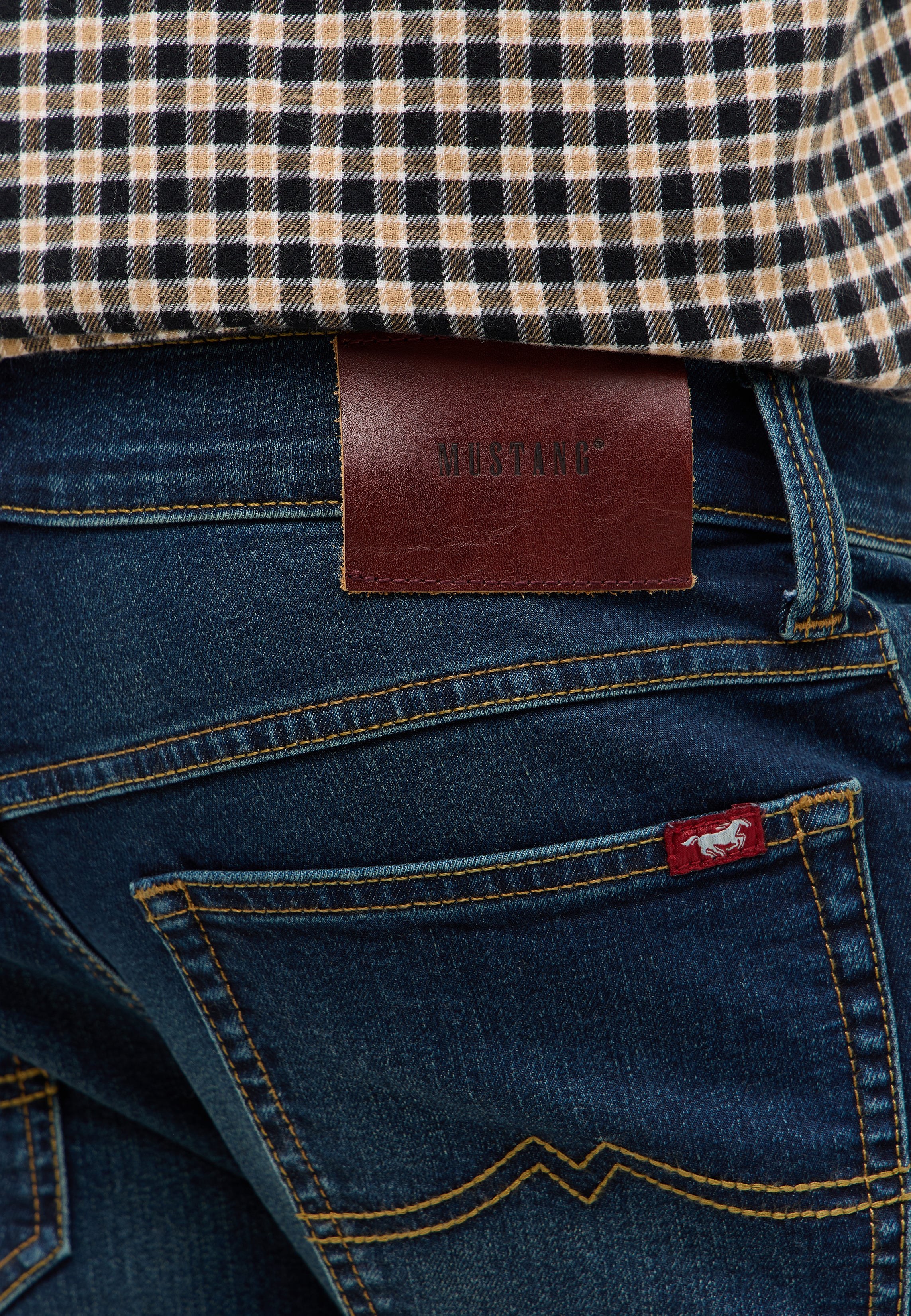 Męskie Spodnie jeansowe Mustang Style Tramper Straight Denim Blue 1016812 5000 903