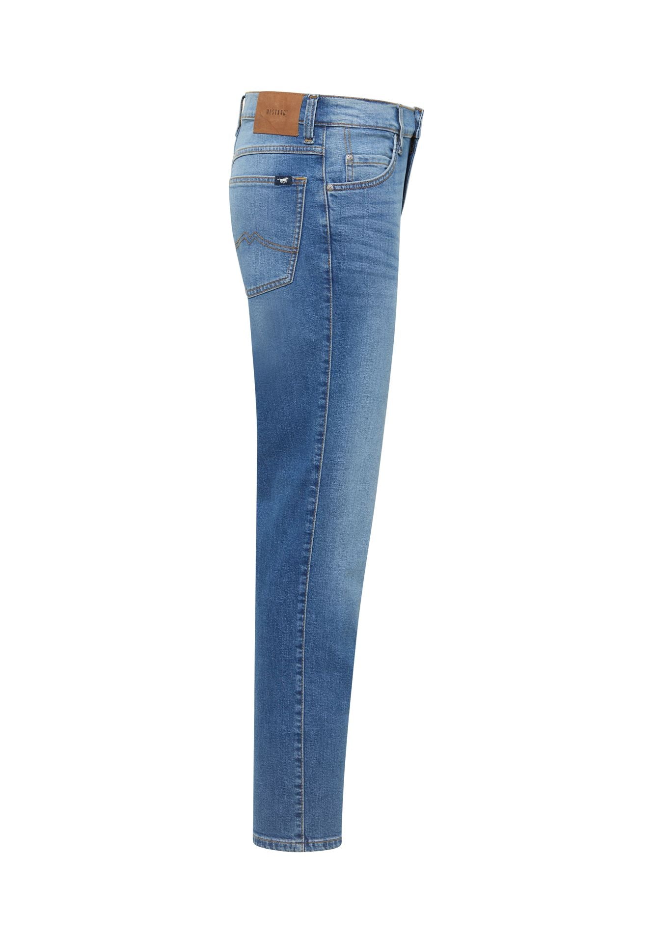 Męskie Spodnie Jeansowe Mustang Style Tramper Straight Denim Blue 1017440 5000 582