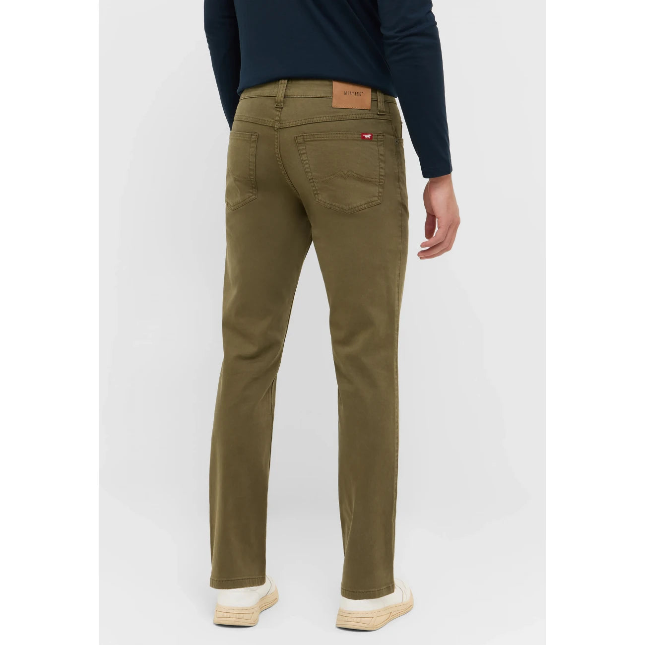 Męskie Spodnie jeansowe Mustang Style Tramper Straight Ivy Green 1016828 6421
