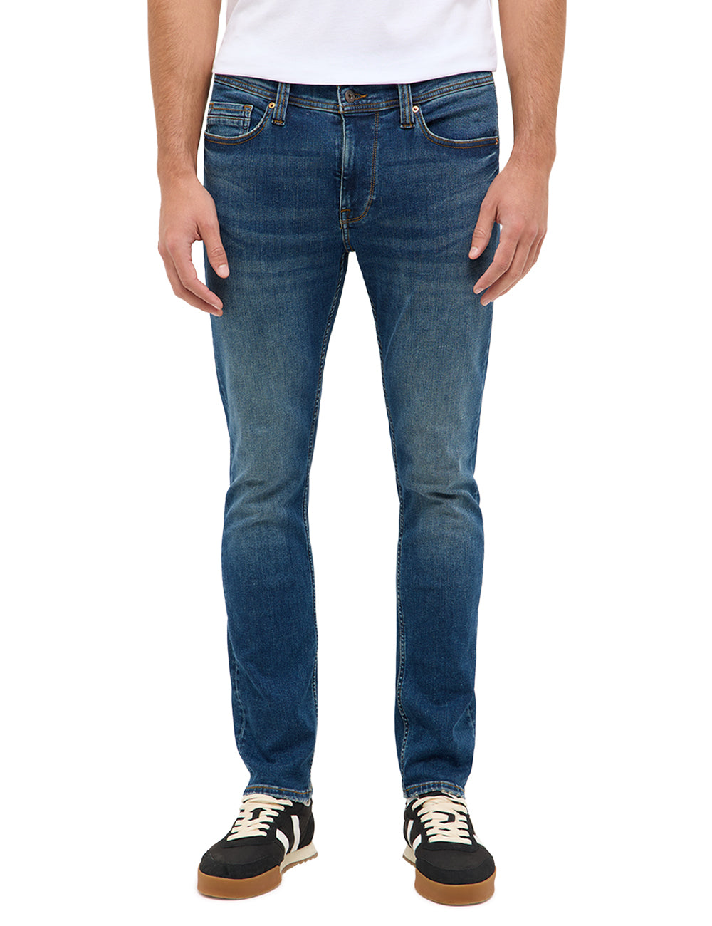 Męskie Spodnie jeansowe Mustang Style Vegas Slim Denim Blue 1017216 5000 683